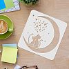 Plastic Reusable Drawing Painting Stencils Templates DIY-WH0172-397-3