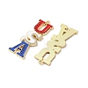 Independence Day Alloy Enamel Pendants ENAM-I069-01G-06-2