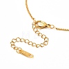 Teardrop Mixed Stone Pendant Necklace for Girl Women NJEW-JN03683-5