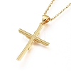 Easter Theme Brass Micro Pave Clear Cubic Zirconia Pendant Necklaces X-NJEW-L146-20G-3