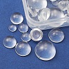 56Pcs 5 Styles Transparent Glass Cabochons GGLA-FS0001-03-4