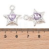 Y2K Style Alloy & Glass Pendants GL-CBA1FD3-01S-02-3