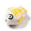 Handmade Printed Porcelain Beads PORC-F005-03B-3