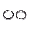 304 Stainless Steel Huggie Hoop Earrings EJEW-G272-01-20mm-B-2