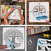 Plastic Drawing Painting Stencils Templates DIY-WH0396-583-4