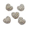 Sparkling Acrylic Heart Beads with Rhinestone Embellishment OACR-NH0001-02A-07-1