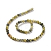 Natural Yellow Turquoise(Jasper) Beads Strands GSR6mmC007-5