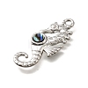 304 Stainless Steel Pave Natural Paua Shell Pendants STAS-C122-21D-01P-2