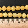 Natural Yellow Jade Bead Strands G-K121-02-8mm-6