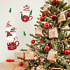 US 1 Set Christmas PET Hollow Out Drawing Painting Stencils DIY-MA0001-48-5