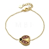 304 Stainless Steel Cable Chain Charm Bracelets for Women BJEW-U024-02G-01-4