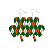 Saint Patrick's Day Imitation Leather Dangle Earrings FS-WG4E1C6-07-1