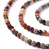 Natural Agate Beads Strands X-G-G991-A03-B-3
