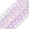 Transparent Painted Glass Beads Strands LS-DGLA-A034-T8mm-A23-2
