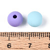 Frosted Opaque Acrylic Beads FACR-T008-04M-01-3