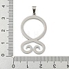 Non-Tarnish 304 Stainless Steel Pendants STAS-Z076-5P-3