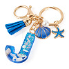 Star Resin & Shell Keychains KEYC-TAC00087-01J-2