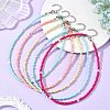 4MM Glass Seed Beaded Necklaces for Women NJEW-JN06543-1
