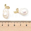 Natural Baroque Keshi Pearl Pendants PALLOY-JF05490-3