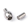 Tarnish Resistant Smooth 304 Stainless Steel Magnetic Clasps with Glue-in Ends STAS-Q141-3