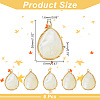 ARRICRAFT 6Pcs Natural White Shell Pendants KK-AR0003-45-2