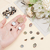 WADORN 30Pcs 3 Styles 1-Hole Shell Shank Buttons BUTT-WR0001-17A-3