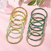 12Pcs Round Glass Seed Beads Stretch Bracelets BJEW-JB13503-2