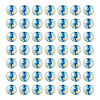 100Pcs Crackle Transparent Glass Beads GLAA-TADJ0001-12E-2
