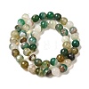 Natural Agate(Dyed & Heated) Beads Strands G-H066-B04-02-3