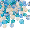 75Pcs 6 Styles Transparent Frosted Resin Beads RESI-TA0002-42-2