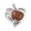 Synthetic Goldstone Pendants G-C236-01A-P-RS-2