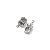 304 Stainless Steel Cup Pearl Peg Bails Pin Pendants STAS-L300-004A-P-2