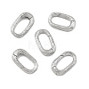 SHEGRACE Brass Spring Gate Rings XGRQ58965-753P-3