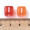 Spray Painted Transparent Acrylic Beads MACR-K365-07I-3