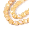 Anti-Tarnish Electroplate Glass Beads Strands EGLA-ZX010-8mm-13-5