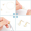 18Pcs 3 Style Brass Cubic Zirconia Stud Earring Findings with Loop KK-BC0007-99-3