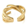 Brass Open Cuff Rings for Women RJEW-Z070-07G-02-3