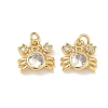 Brass Micro Pave Cubic Zirconia Pendants KK-A291-11C-G-1