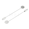 Brass Lapel Pin Base Settings KK-WH0045-025A-P-1