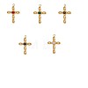 304 Stainless Steel & Natural Gemstone Pendants STAS-OY012-32G-1