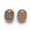 Tibetan Style Alloy Pendants TIBEP-A5194-AB-NR-2