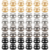48Pcs 4 Colors Alloy Cord Locks FIND-PH0062-18-1