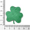 Saint Patrick's Day Clover Opaque Acrylic Pendants OACR-V002-02A-3