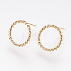 Long-Lasting Plated Brass Stud Earrings X-KK-K227-058G-NF-1