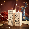 Memorial Series Wooden Candle Holder and Candles Set AJEW-SD0001-15H-4