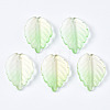 Spray Painted Glass Pendants GLAA-N042-004-4