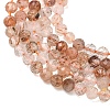 Natural Copper Rutilated Quartz Beads Strands G-P629-A01-02-4