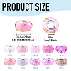 100Pcs 10 Styles Resin European Beads RPDL-TA0001-14-4