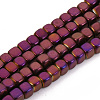 Electroplate Non-magnetic Synthetic Hematite Beads Strands G-Q486-111C-1