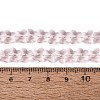Transparent Glass Beads Strands GLAA-Q118-01A-B12-4